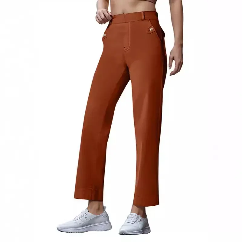 

Loose Straight Leg Jeans Nine-Piece Pants Women's Casual Trousers Comfortable Fit Denim High Waist Slimming Effect