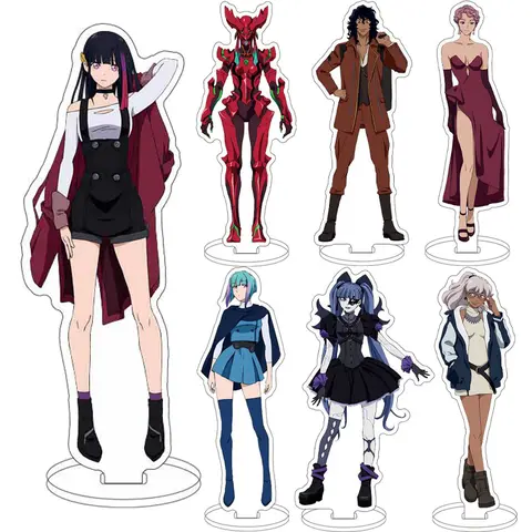 16CM Anime METALLIC ROUGE Figure Lujue Redstar Naomi Ortmann Gene Junghardt Ash Starr Jaron Fate Acrylic Stand Cos Ornaments