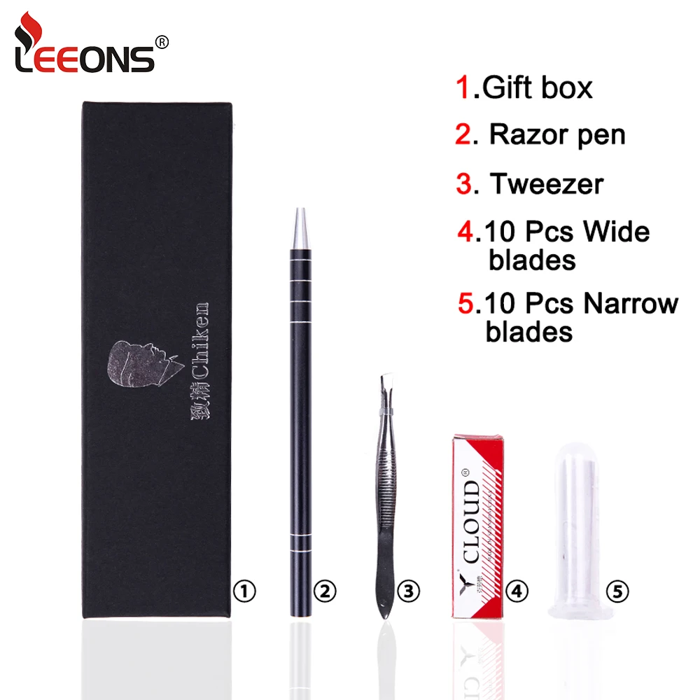 Hairstyle Engraved Pen & Wide Blades Styling Accessory