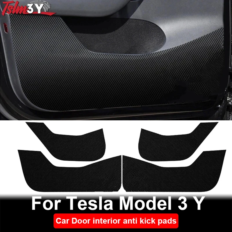 

Car Door Anti-Kick Pad Door Protector Mat for Tesla Model 3 Y 2017-2023 Anti-Dirty Anti-Collision Stickers Interior Accessories