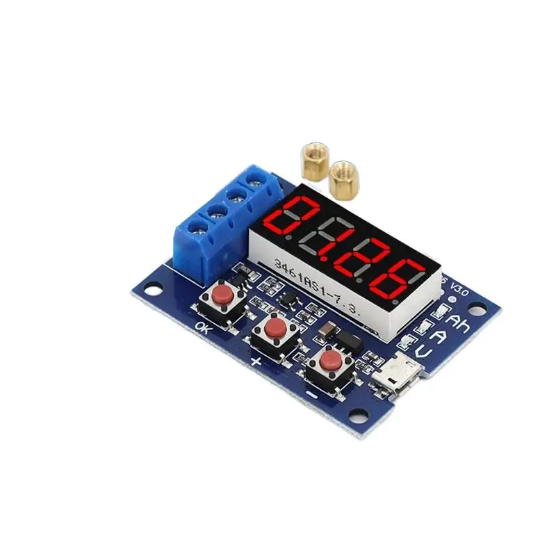 

ZB2L3 Battery Tester LED Digital Display 18650 Lithium Battery Power Supply Test Resistance Lead-acid Capacity Discharge Meter