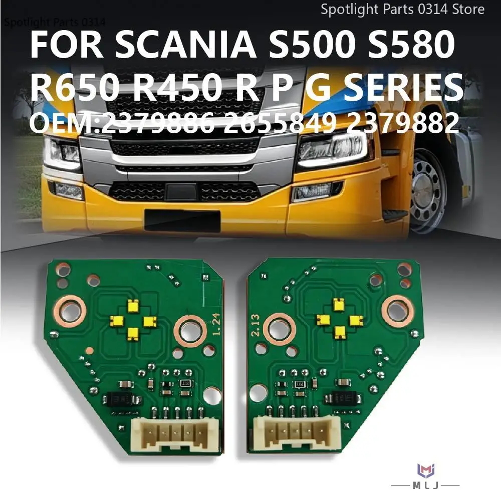 White DRL LED Chip For Scania S500 S580 R650 R450 Truck R P G Series Light Source Board 2379886 2655849 2379882 Angel Eye