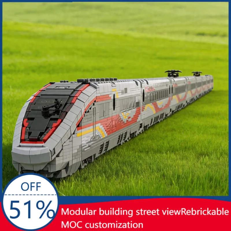 

13515 Pcs MOC Urban High Speed Train Model Display DIY Building Block Technology Assembly Creative Type Toy Kid Birthday Gifts