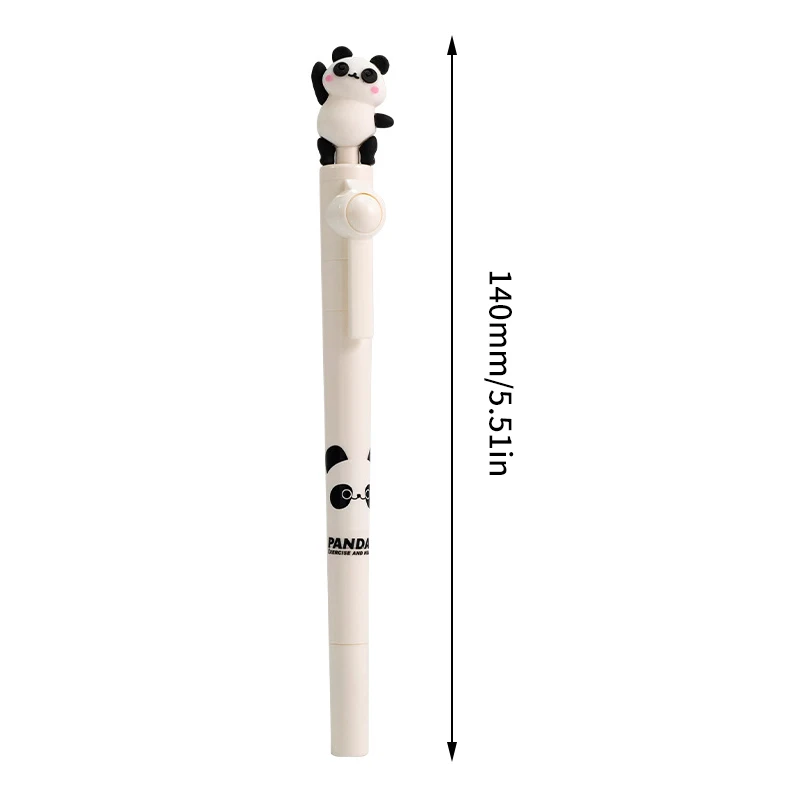 Kawaii Panda Ballpoint Pen Creative Rotatable Gel Pens Cute Writing Tools School Office Supplies Student Stationery Gifts