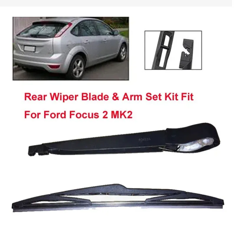 

Rear Wiper Blade & Arm Set Kit For Focus 14" Fit For Ford Focus 2 MK2 Hatchback 2005-2013 Windscreen Rear Window 4M51A17C403DB