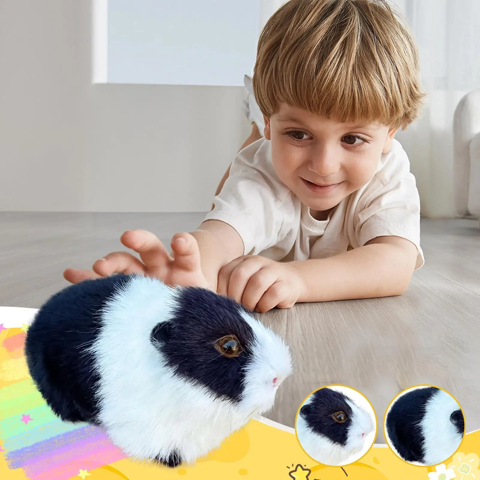 Gevulde hamster Realistische schattige zachte knuffelpop Leuke hamster pluche knuffeldier voor metgezel Comfort Kids Pet Lovers
