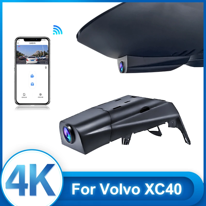 For Volvo XC40 2017-2021 Front and Rear 4K plug and play Dash Cam for Car Camera Recorder Dashcam WIFI Car Dvr Recording Devices