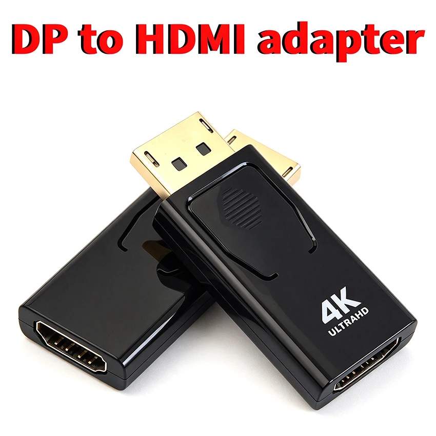 1080P 4K Display Port To HDMI Compatible Adapter DP Male To Female HDMI Converter 1080P Video For PC HDTV Laptop
