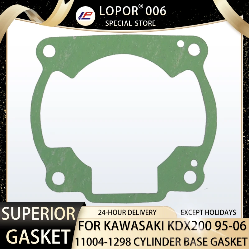 

Lopor Motorcycle Engine Crankcase Cylinder Base Gasket For Kawasaki KDX200 95-06 11004-1298 KDX 200