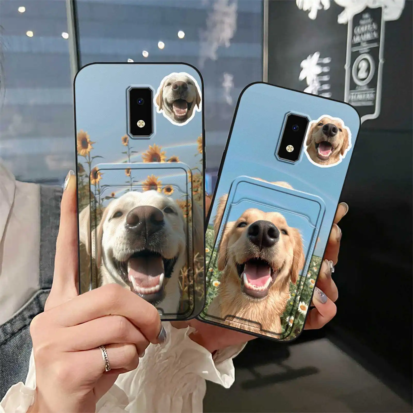 Мягкий чехол, сумка для карт, чехол для телефона для BLU View4, силиконовая водонепроницаемая задняя крышка, милый слот для карт с котом, полная упаковка, защита для собак