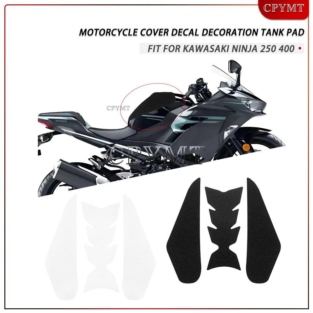 

Fit for KAWASAKI NINJA 250 Ninja400 Fuel Tank Sticker Frosted Protector Motorcycle Cover Decal Decoration Tank Pad