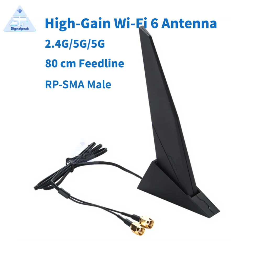 Antena WiFi 6 Original de 2.4G/5G/6G Compatible con Placas Base H610M-A Z390I Z690 Z790P B360I B660I X299 X399 X670 M9H M13H WiFi 2T2R