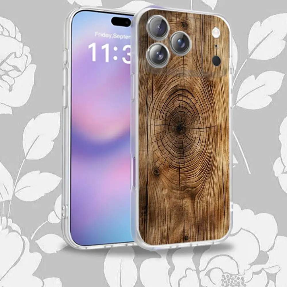 حافظة هاتف W-WoodS مطبوعة طبيعية لهاتف iPhone 16,14,11,17,13,15,12,Air,Plus,Pro,Max,E,Mini Frosted for MagSafe Magnetic