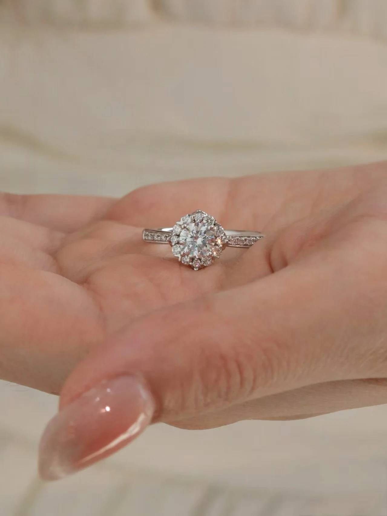 

Customizable Designer Moissanite Wedding Set, 18K 14K 9K & PT950 Platinum Matching Bands, Engagement Ring Set for Couples