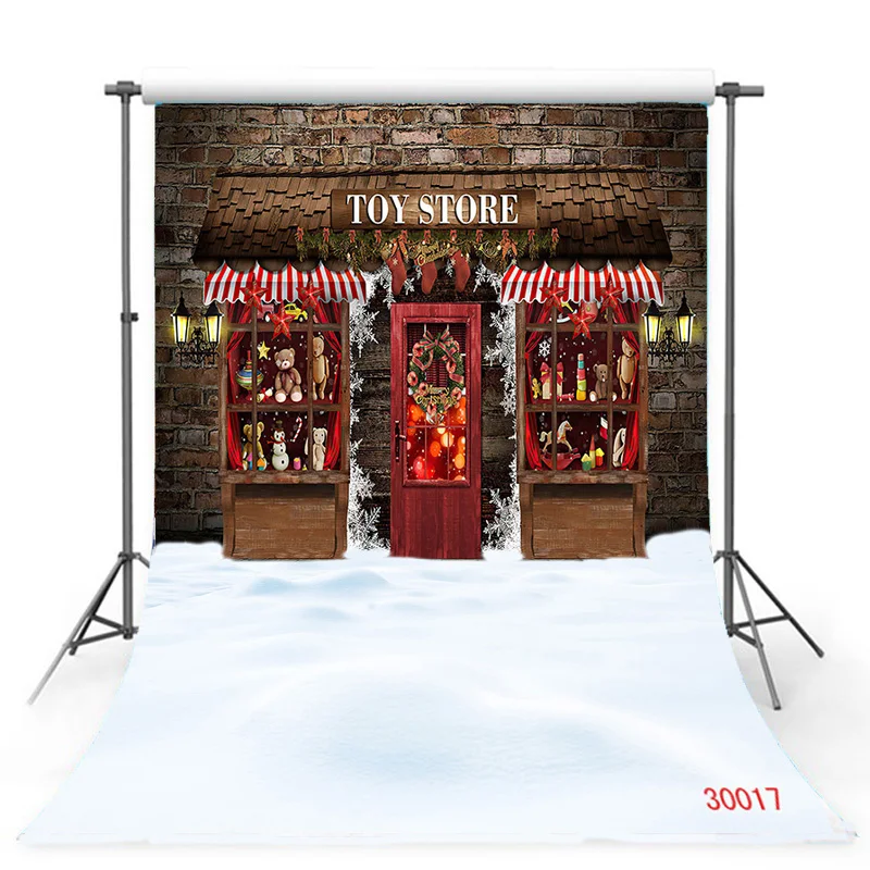 

SHENGYONGBAO Christmas Tree Photography Backdrop Snow Gift Party Decor Kids Banner Background Holiday Photo Studio Prop DN-06