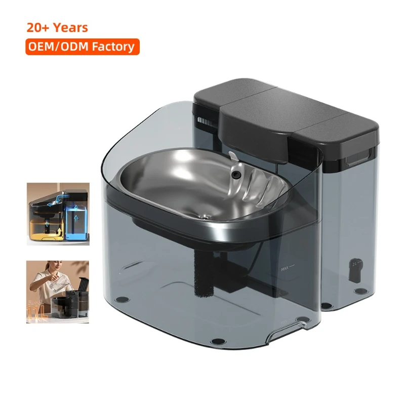 

Smart electric dog water dispenser Recycling water automatic wireless large-capacity induction filtration water dispenser