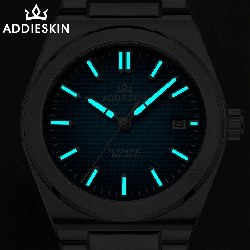 AddiesKin Luxury Automatic Watch Sapphire Glass 9015 Mechanical Watches For Man Ultra-thin Super Luminous Waterproof Dress Watch
