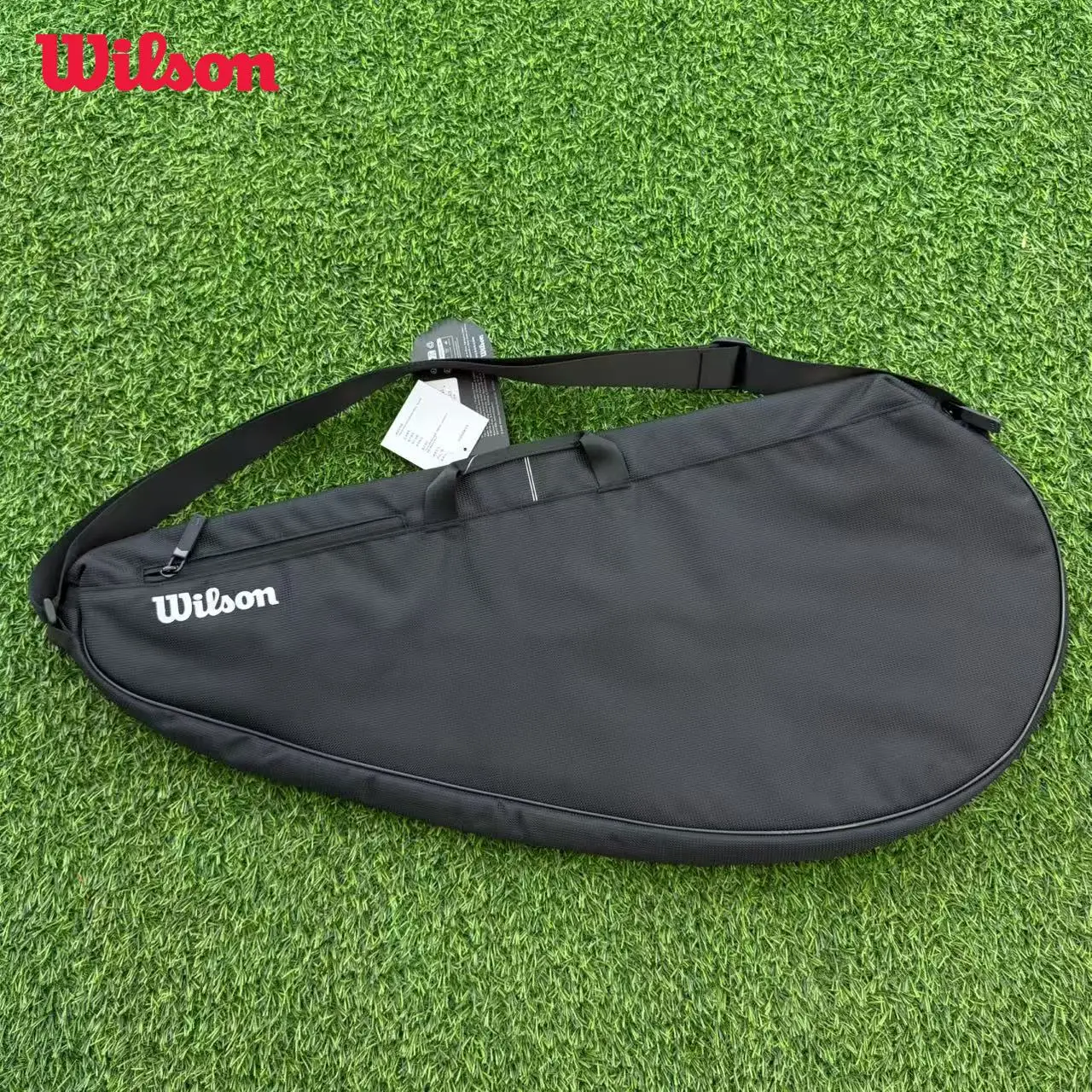 Wilson RF Racquet Cover Black Tennis Racket Cover for Men and Women Single Tennis Racket Bag Single Shoulder Tennis Bag