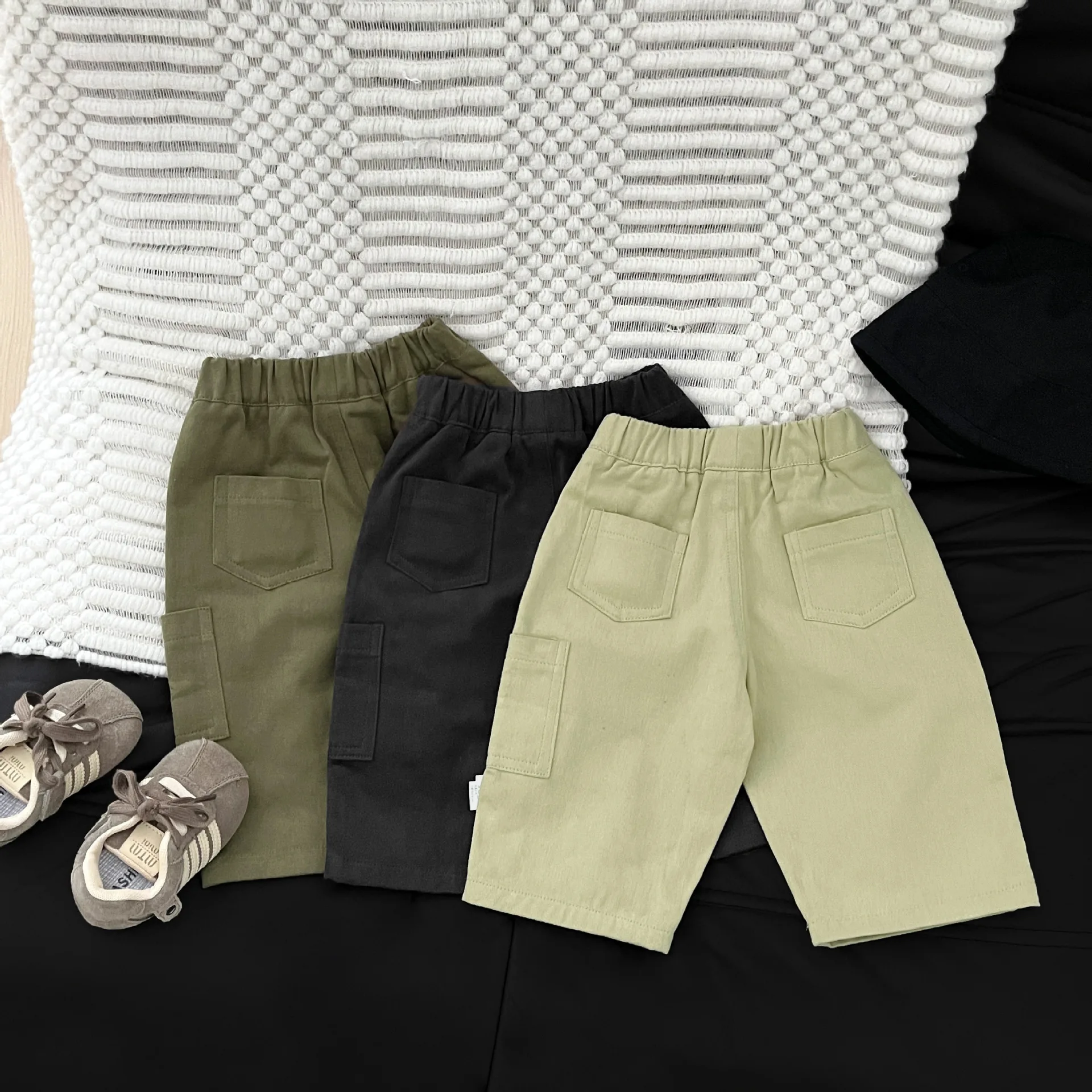 Childrens Pants Spring and Autumn New Style Western-style Casual Workwear Versatile Straight Leg Pants for Daily Wear