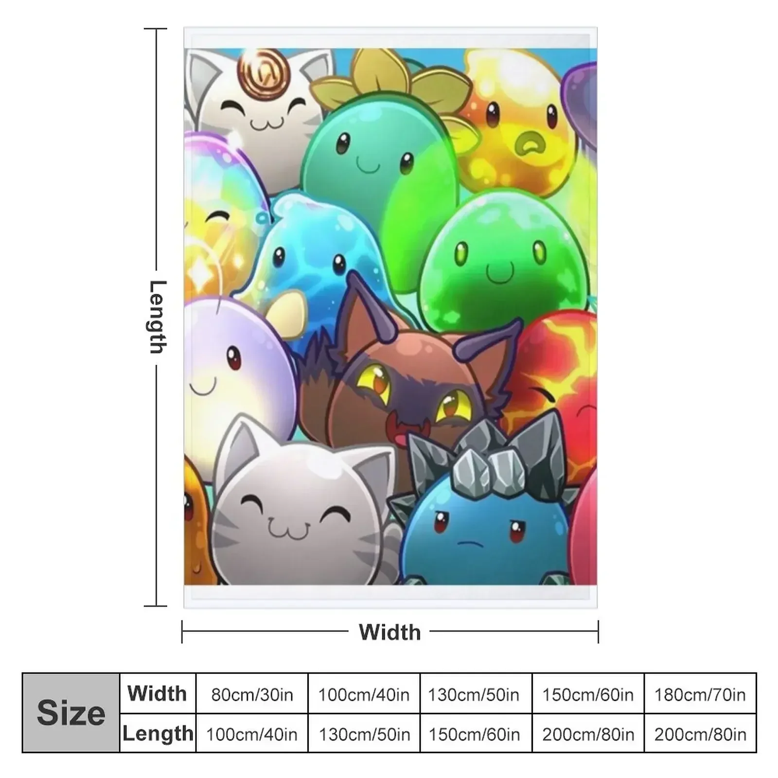 New Slime rancher Throw Blanket Personalized Gift Plush manga Blankets