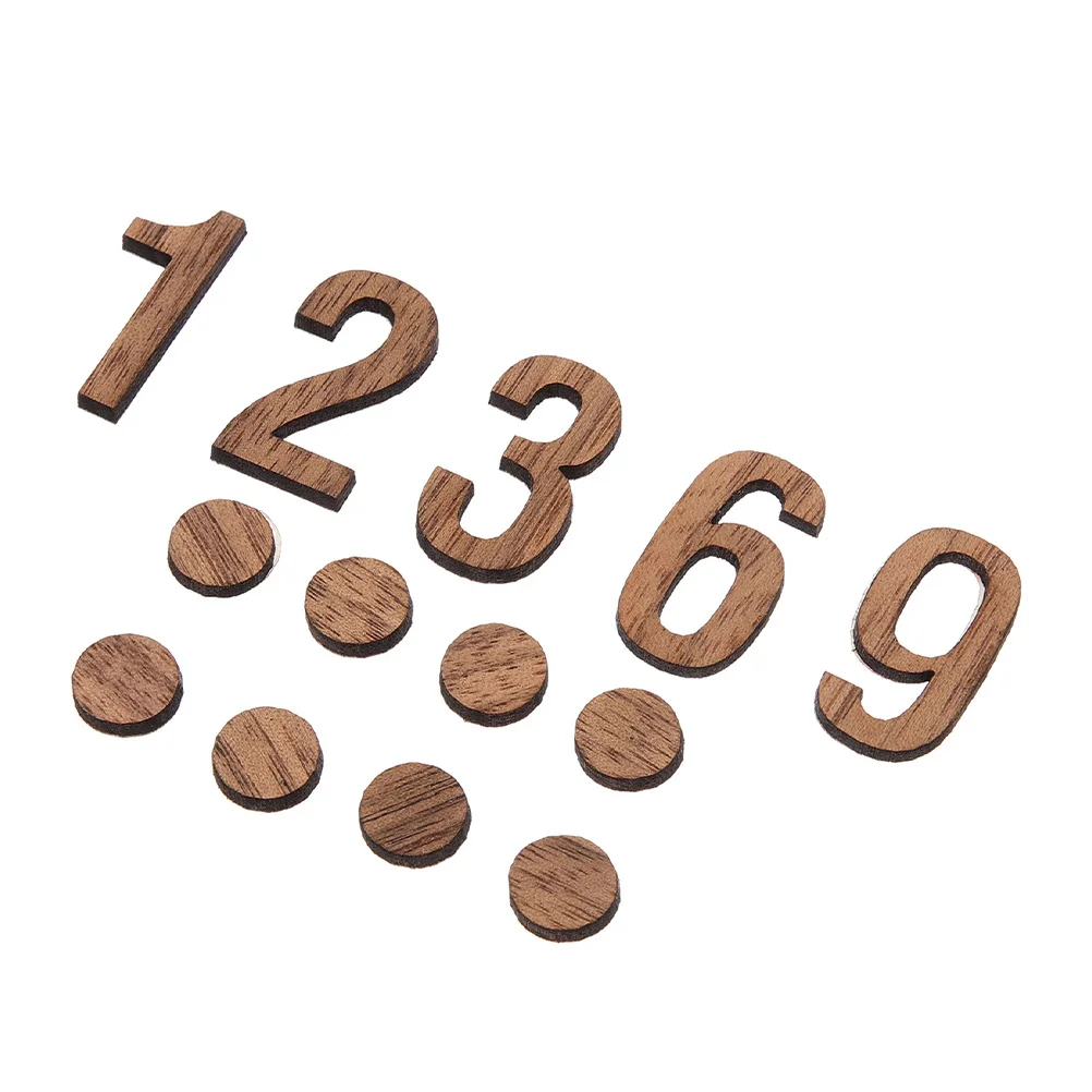 

1Set Silent Movement Minimalist Wall Clock DIY Wooden Roman Numerals Number Replacement Clock Kit for Living Room Decor