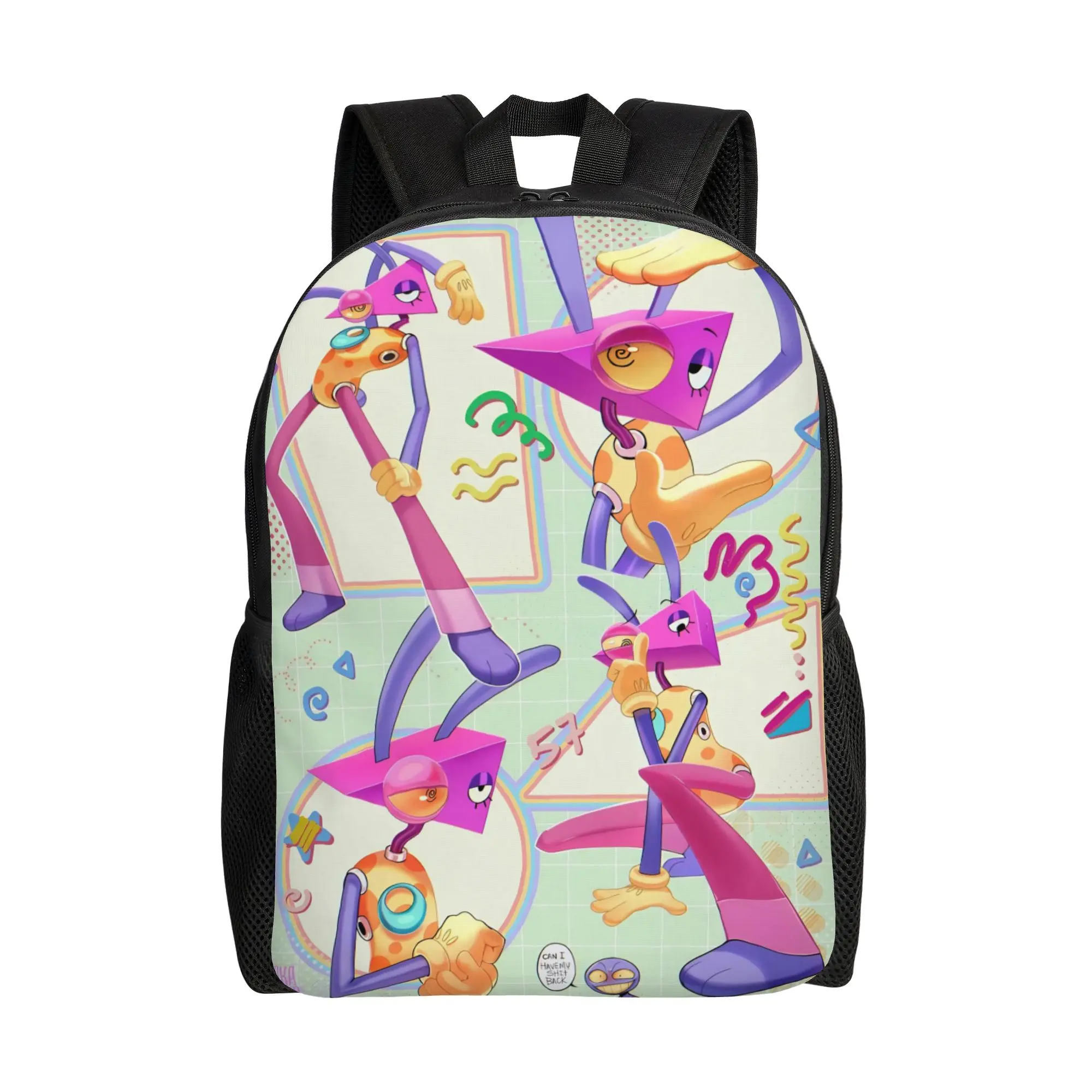 Zoobles Fashion Backpack High School Business A-Amazings D-Digitals C-Circuse Daypack for Men Women College Canvas Bags