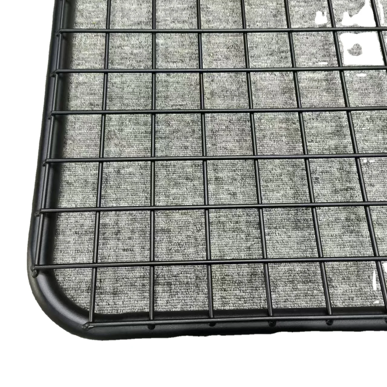 

High Load-bearing Stainless Steel Roof Luggage Basket With Black Electrophoretic Powder Coating Welded Mesh