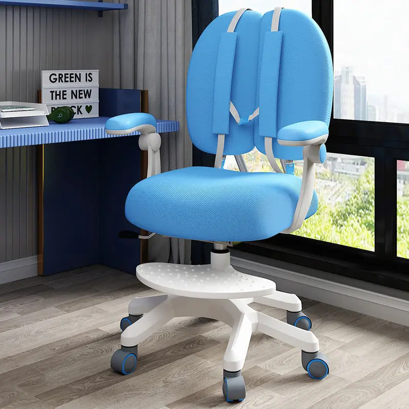 Children's study chair, student chair, seat position correction, adjustable lifting stool, desk, desk chair.