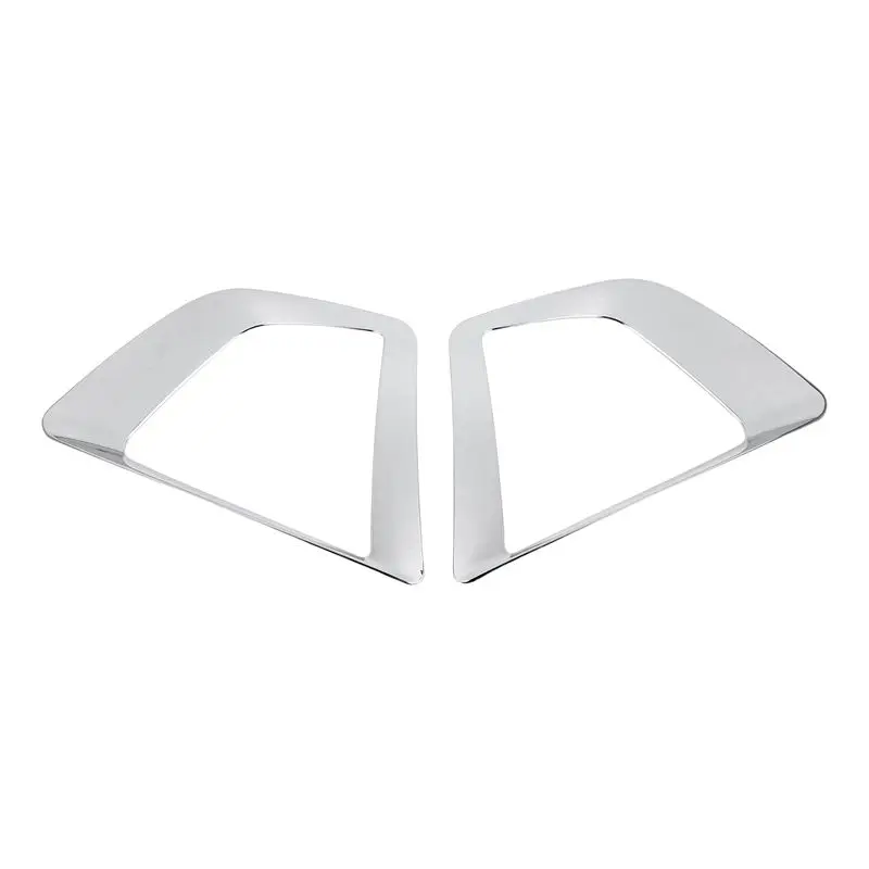 A024-for  Creta Ix25 Accessories Front Rear Fog Lights Cover Frame Trim ABS Chrome Exterior Decoration 2017 2018 2019