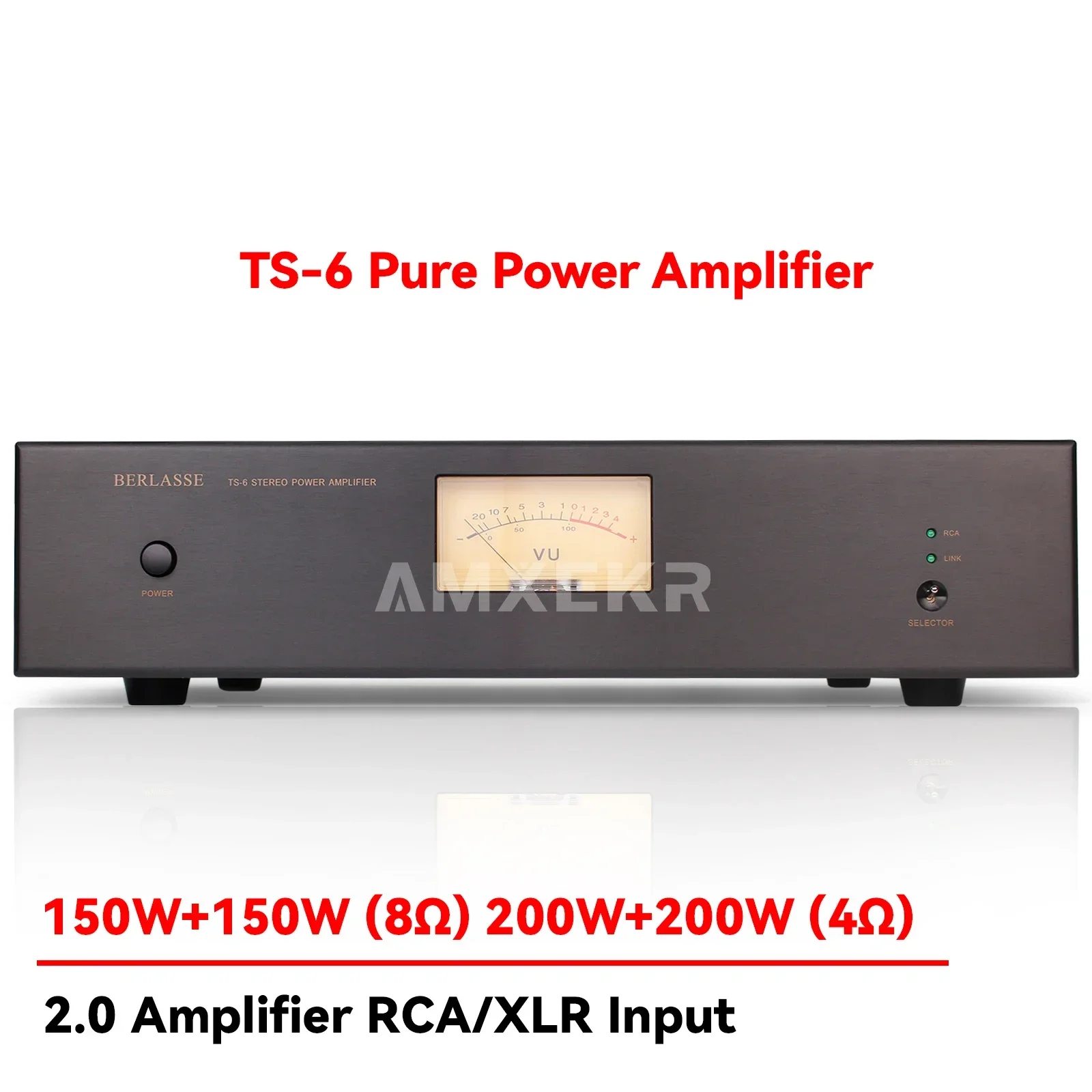 

SUQIYA TS-6 HIFI Dual-channel 200W*2 High-power Pure Post-stage Amplifier New Upgraded Version Double Ring Cattle Fever Home