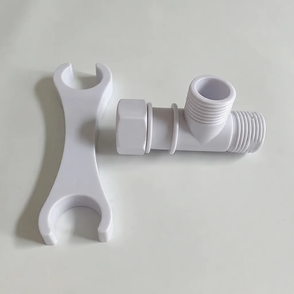 Toilet Bidet Sprayer T Adapter Valve Diverter Holder ABS Connector For Cleaning Bidet Spray Hose Toilet Water Diverter