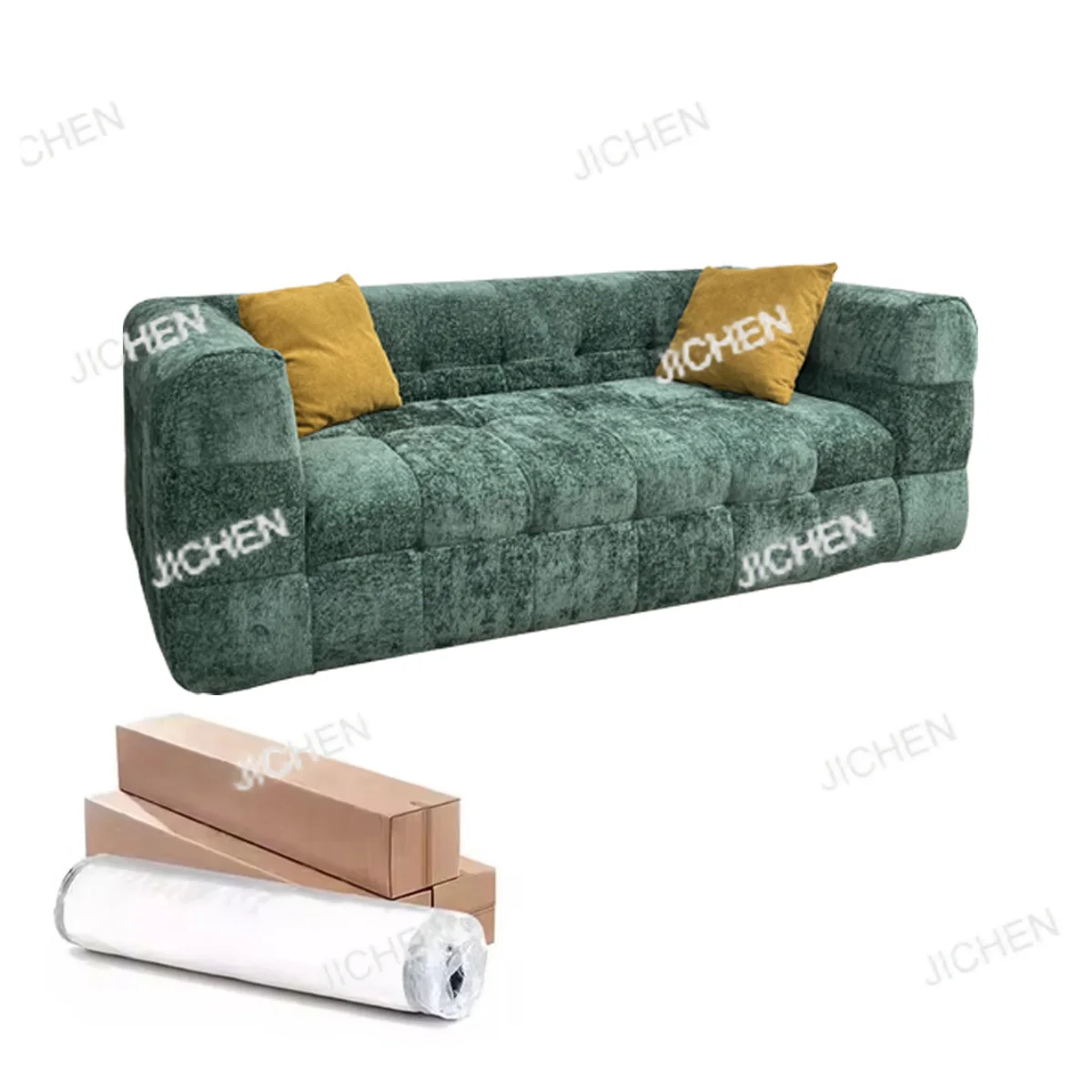 

Новый раскладной диван-кровать для гостиной, компактный, из ткани, в вакуумной упаковке