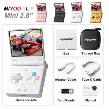 MIYOO Mini Flip Retro Handheld Game Console With New Hinge 2.8''IPS Screen Portable Video