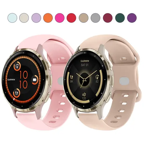Garmin Venu 3S 2s 용 통기성 소프트 손목 밴드, 18mm 스포츠 밴드, Garmin Move 3s/265S 255S/vivoactive 4s/Active S