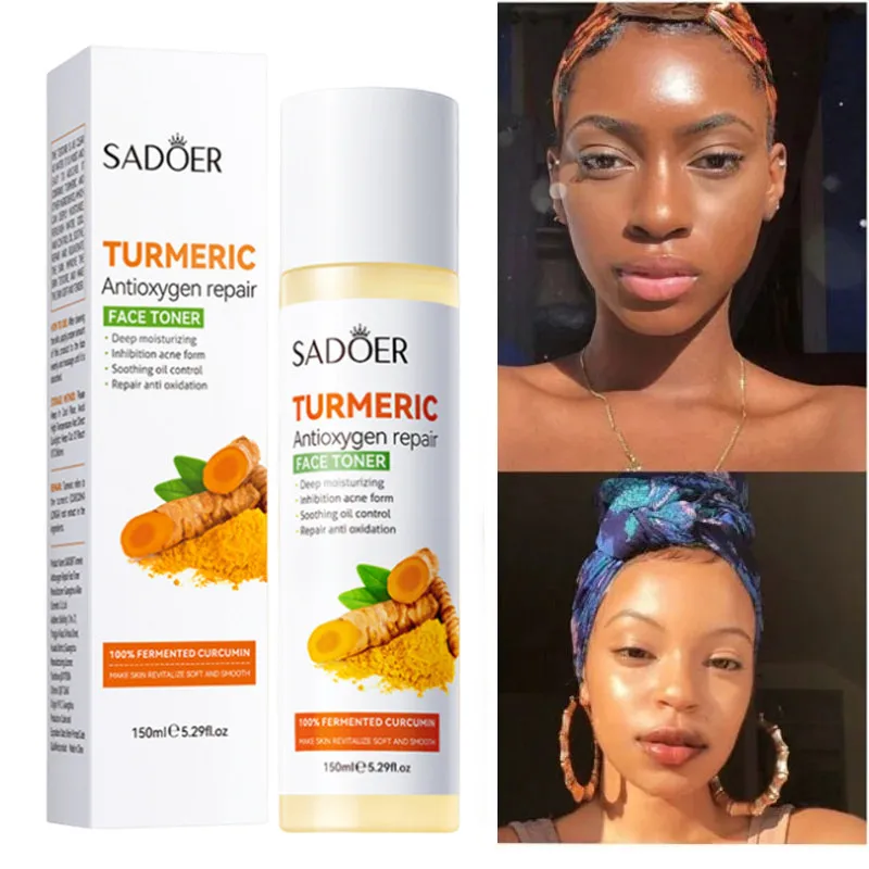 

Tumeric Dark Spots Toner Spots Eraser Corrector Turmeric Fade Blemishes Dark Spot Remover Acne Remover Toner for Dark Skin