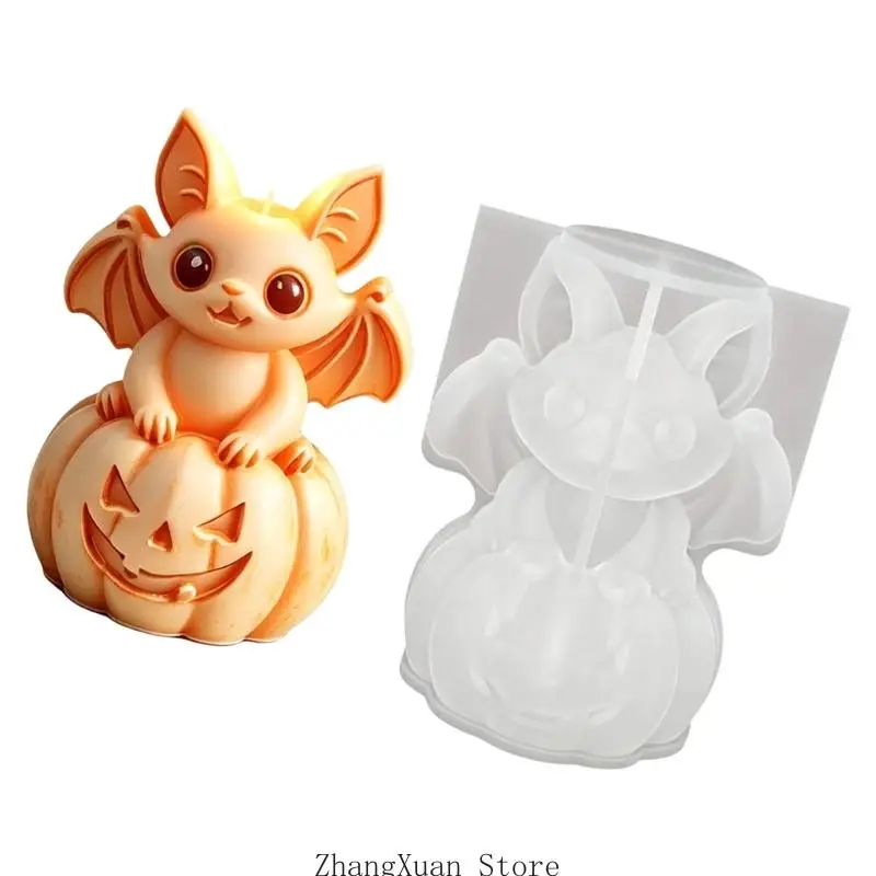 Heim-Bastelform für die Präsentation von Halloween-Charakteren und Kerzenseife, weiche Silikonform für die Geschenkherstellung – Detail 7