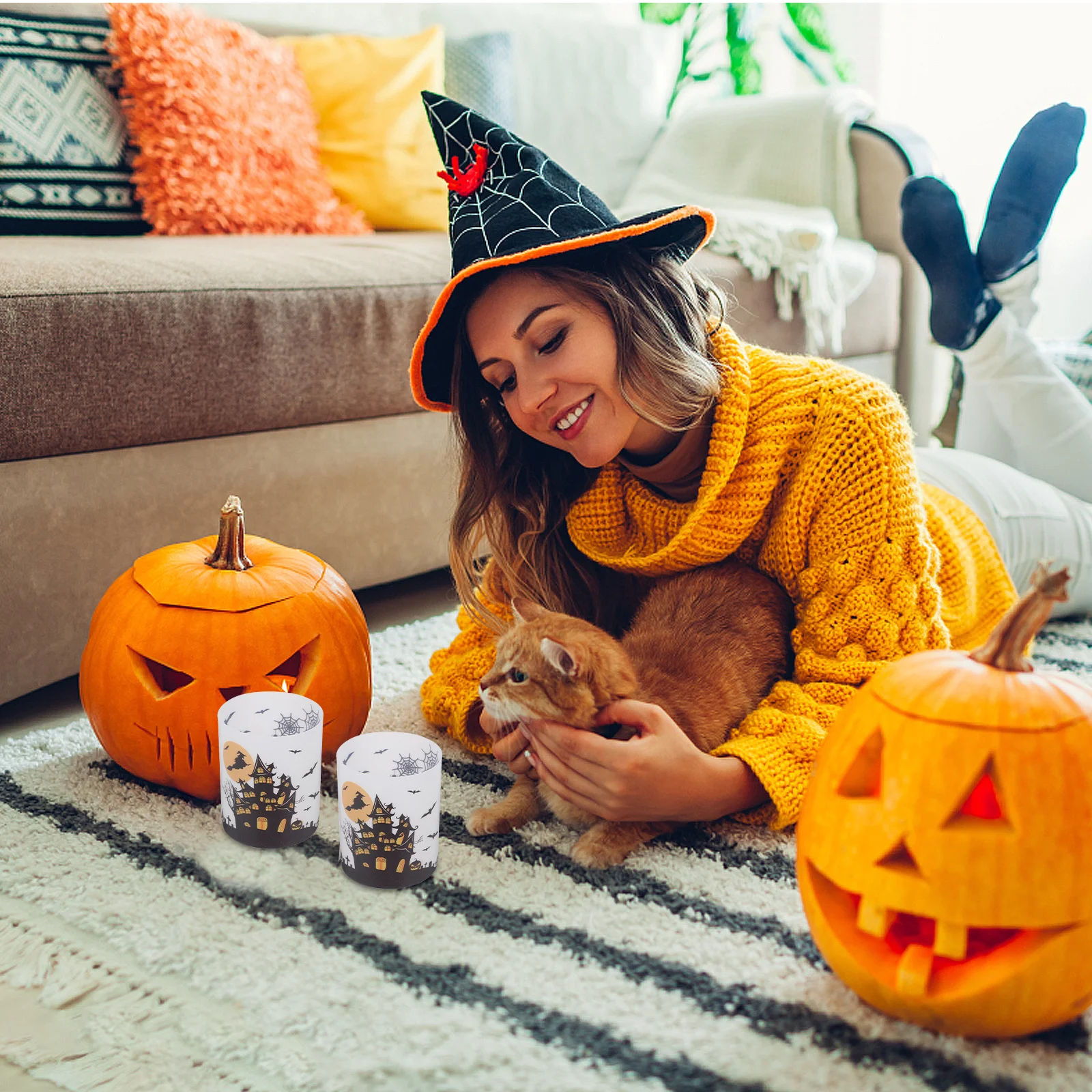 

8Pcs Plastic Cylinders Unique Patterned Tubes for Creative Decoration Stable Structure Romantic Atmosphere Enhancer