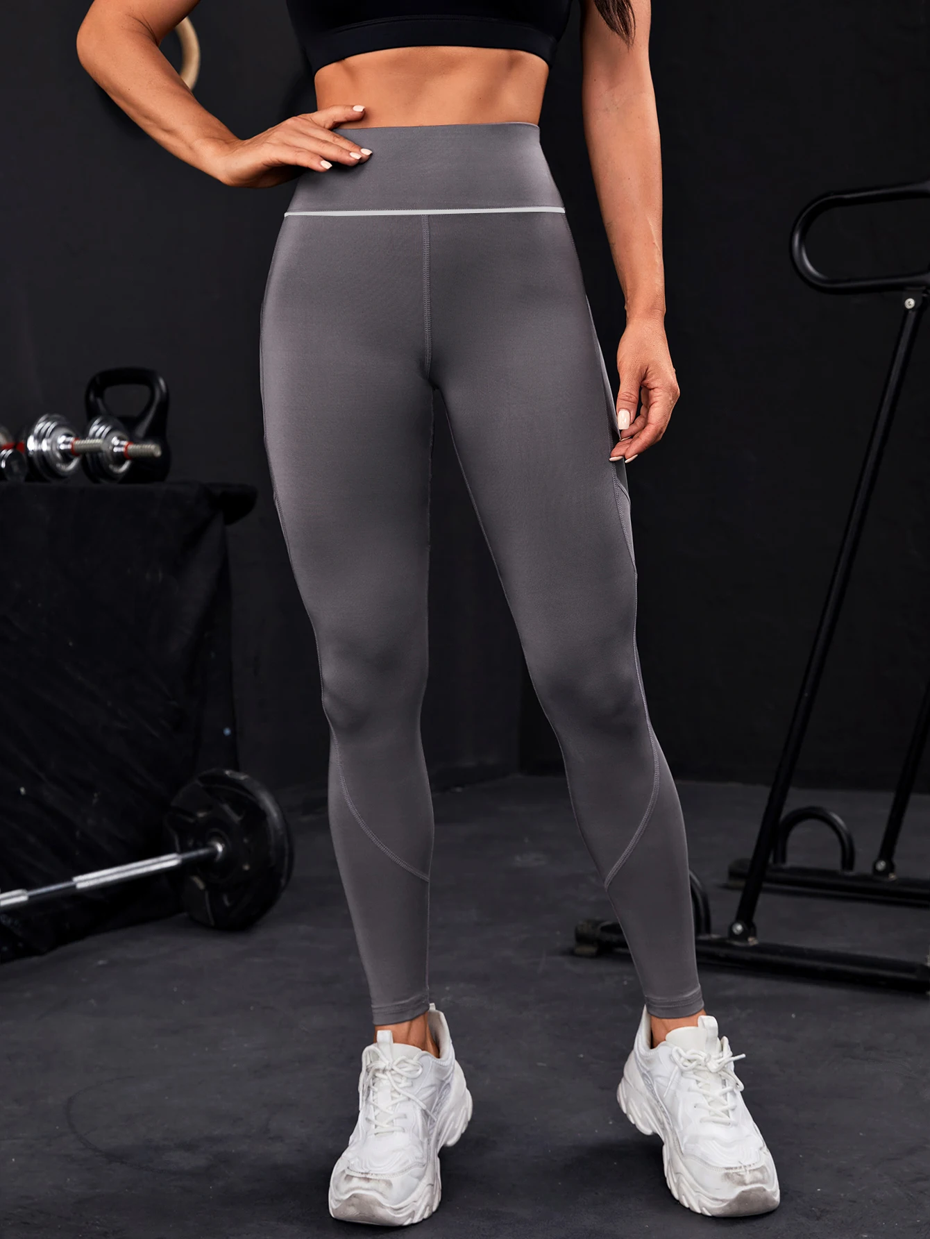 Women Solid Color Yoga Leggings Comfy High Waist Quick Dry Sports Pants Fitness Trousers Gym Activewear Push Up Leggings