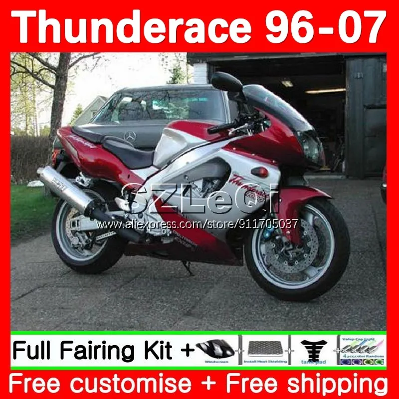 Thunderace For YAMAHA YZF1000R YZF-1000R 96 97 98 99 00 01 Wine red 121No.21 YZF 1000R 2002 2003 2004 2005 2006 2007 Fairing