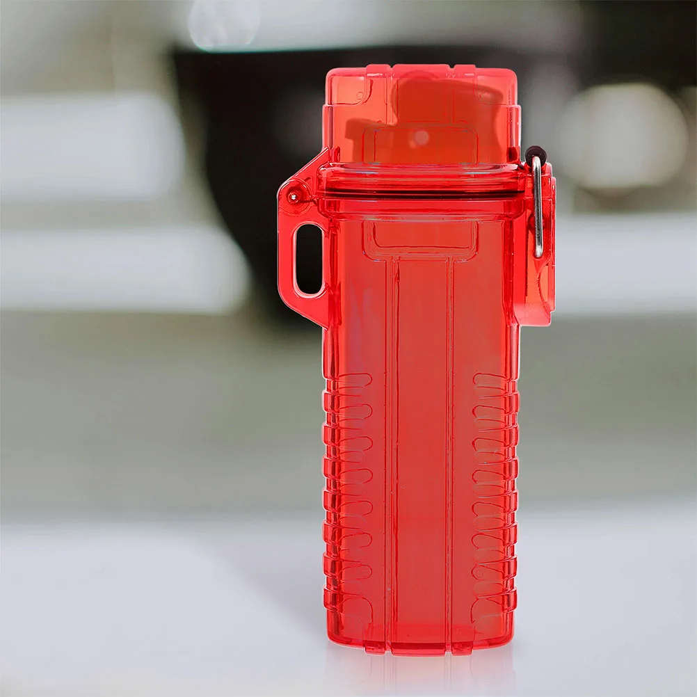

2 Pcs Lighter Covers Waterproof Moisture Resistant Case Durable Protective Sleeve Plastic Material Pocket Size Lightweight