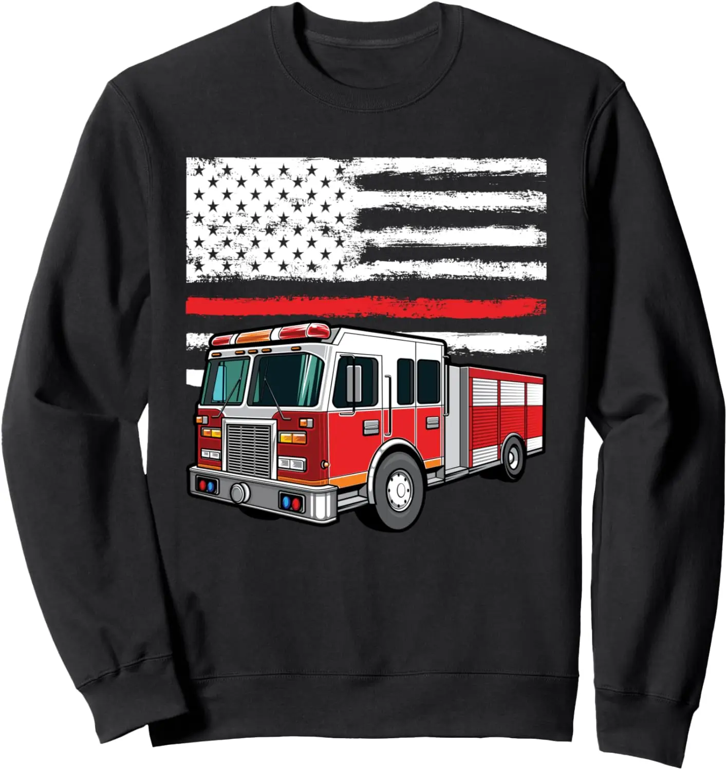 

Толстовка Firefighter Fire Truck Rescue с американским флагом