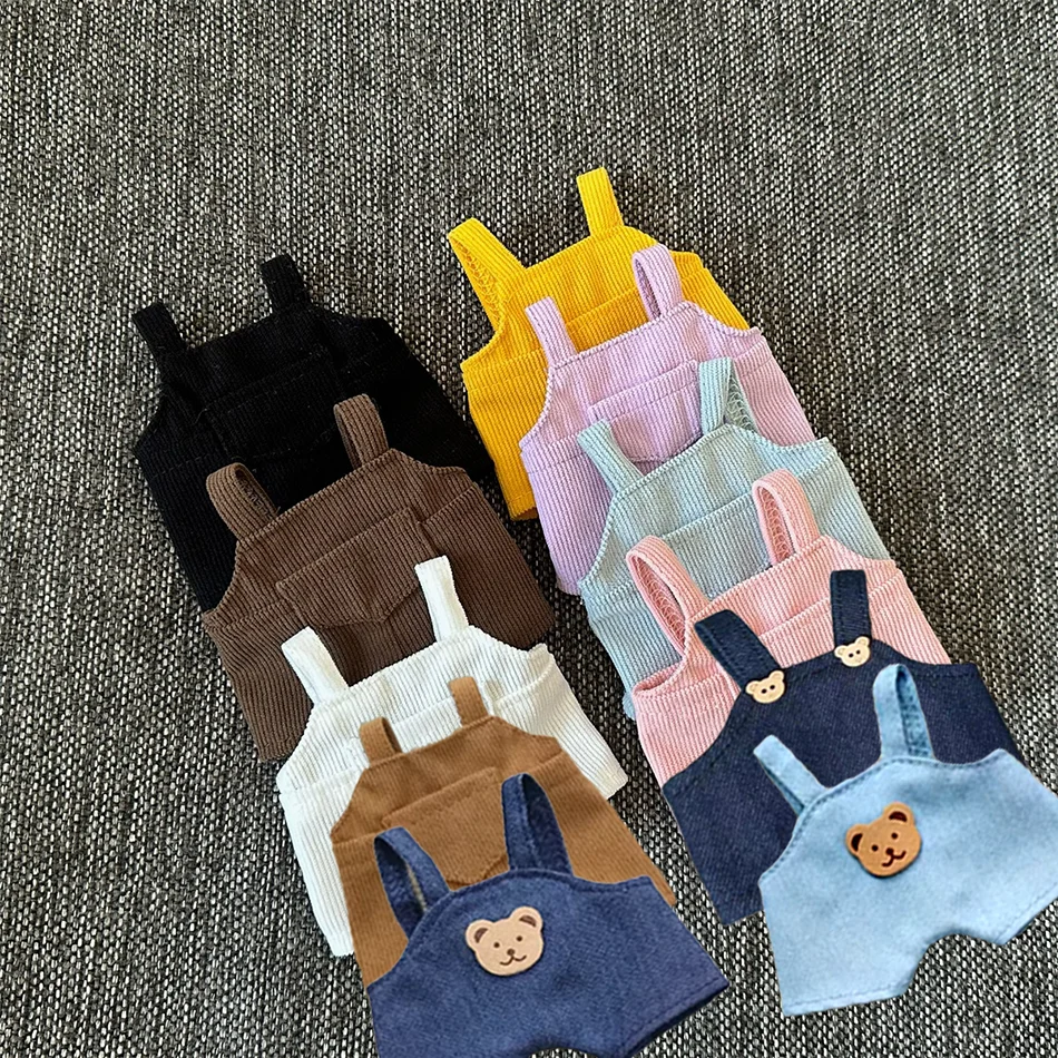 Labubu-ropa para muñeca, monos, accesorios, cámara pequeña, 15/17cm, Labubu V1 V2 V3, ropa para muñeca de peluche, juguete de bolsillo para regalo