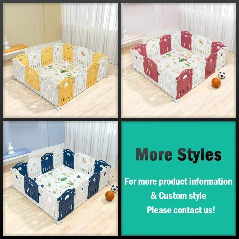 Baby Playpens New Design Fashion Customize Playground Indoor Children Kids Large Square Play Yard for Safety Fence