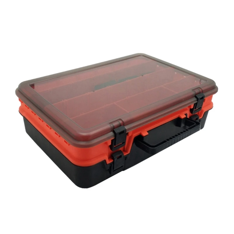 Tackle Organizers Sun Protections Lures Storage Box with Adjusted Dividers