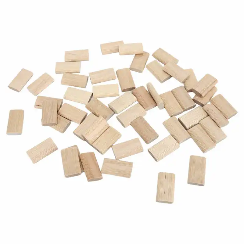 50pcs Domino Tenon 8x40mm Loose Tenons Beech Domino Tenon for Woodworking Tools