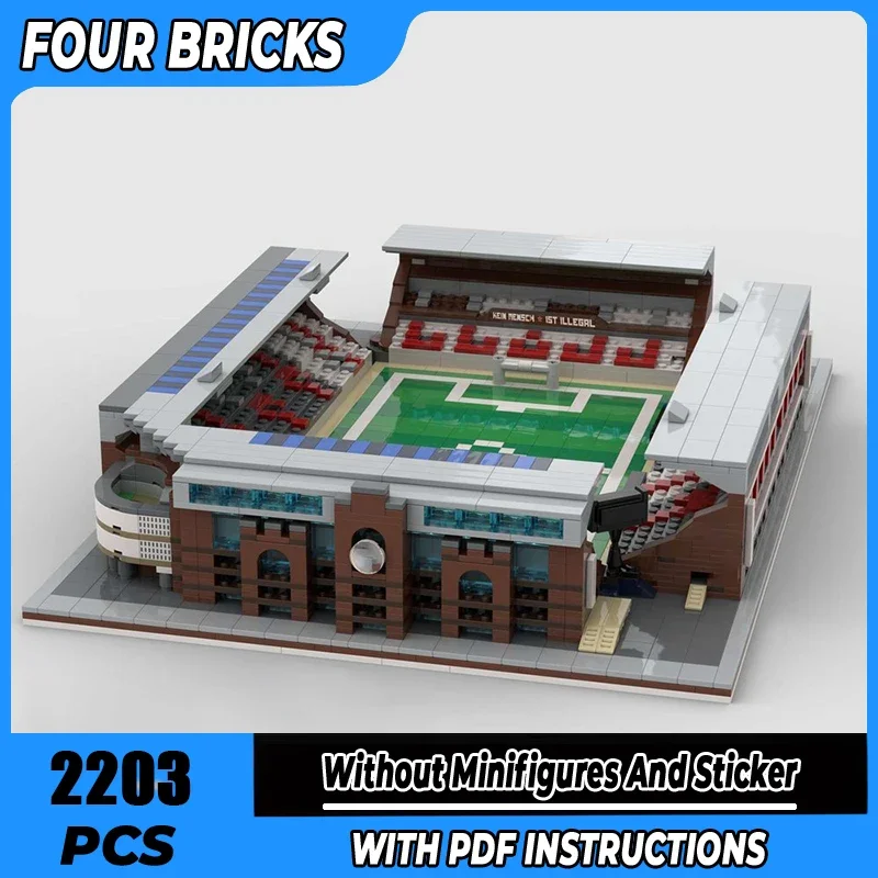 

Moc Building Blocks Millerntor Stadium Technology Modular Bricks Model Gifts Christmas Toys DIY Sets Assembly