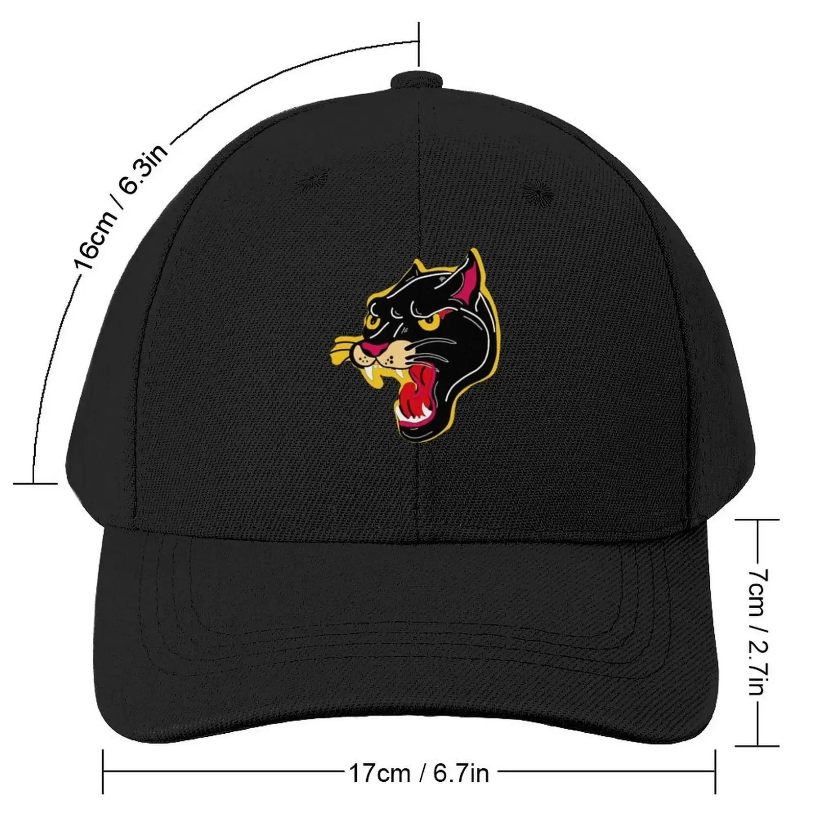 wonderful hand drawn Panther shirt ,stickers Baseball Cap Gentleman Hat Big Size Hat Anime Sunscreen Hats For Women Men's