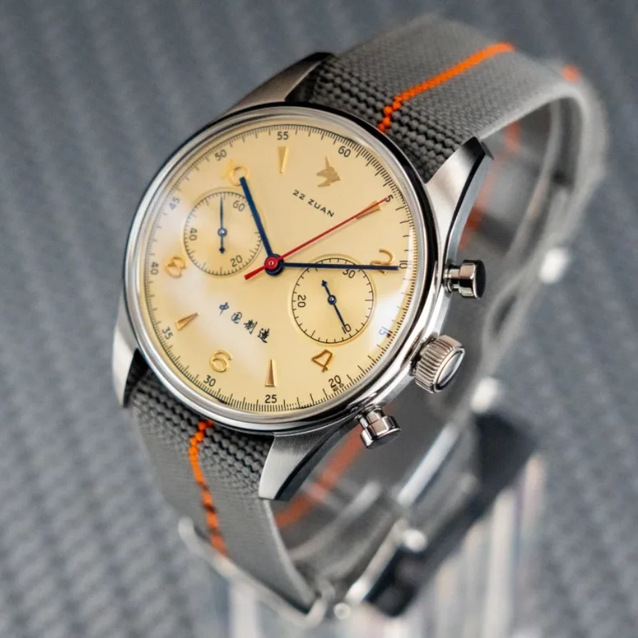 

Мужские часы Proxima с хронографом, 39 мм, механические наручные часы с пандой и ручным заводом, 10 атм, водонепроницаемые, с сапфировым стеклом, ST1902