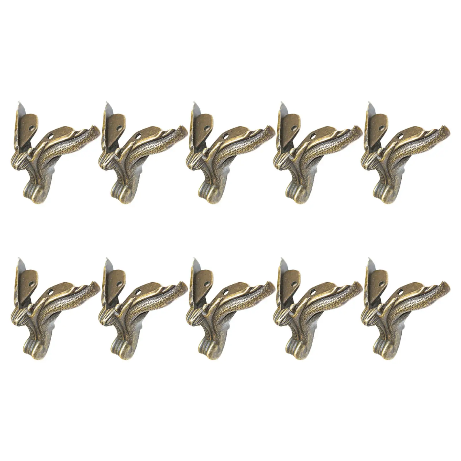 10 Pcs Jewelry Case Feet Leg Corner Support for Boxes Cabinet Protectors