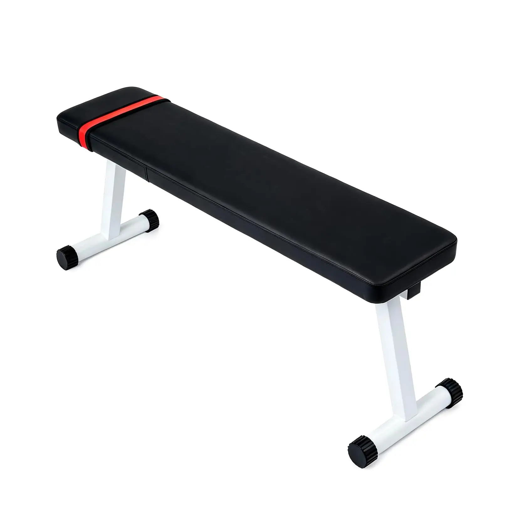 Flat Foldable Exercise Bench for Home Gym, 440 LB Capacity Heavy Duty Strength Training  Bench, Multi-Functional Home Gym